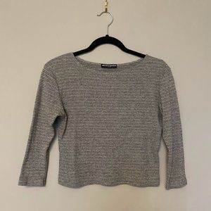 2/$20❤️ | Brandy Melville Cropped Grey Shirt